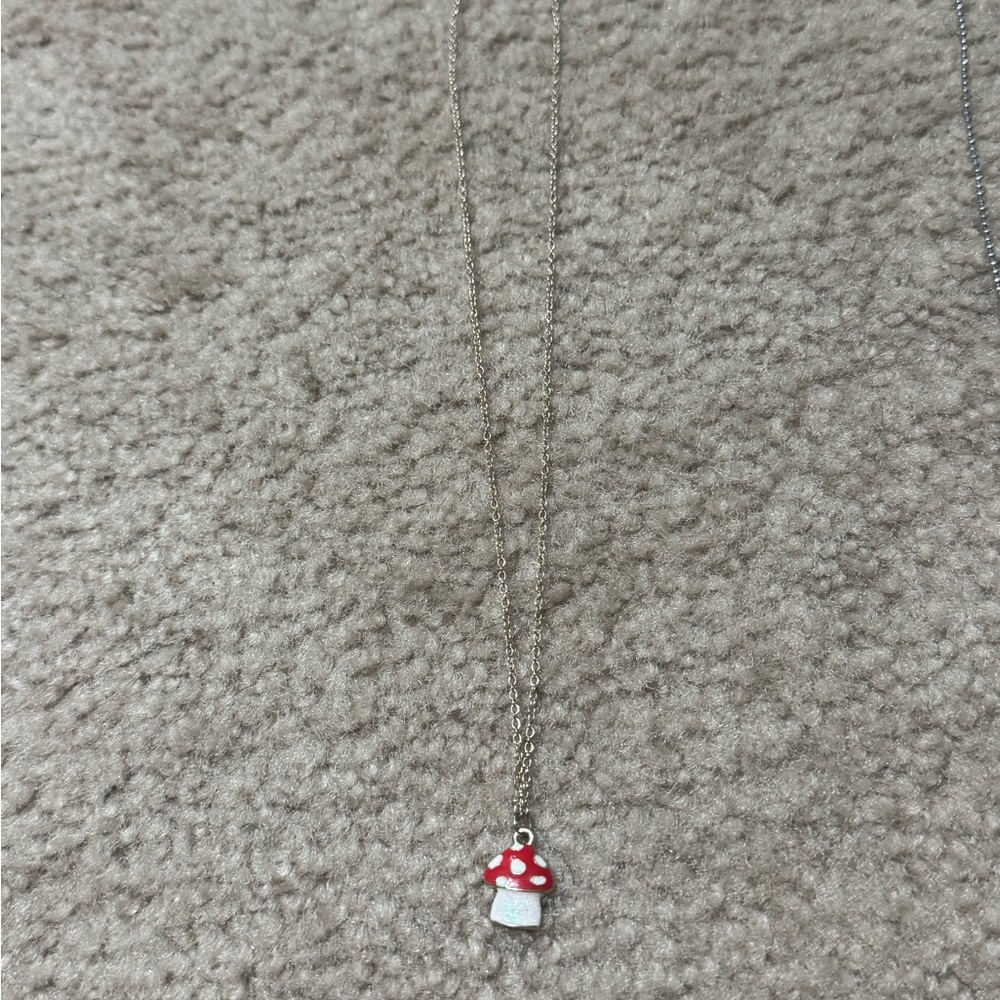 Katy Perry Collections Red and White Mushroom Necklace